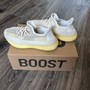 adidas Kids Cream and Yellow Sneakers
